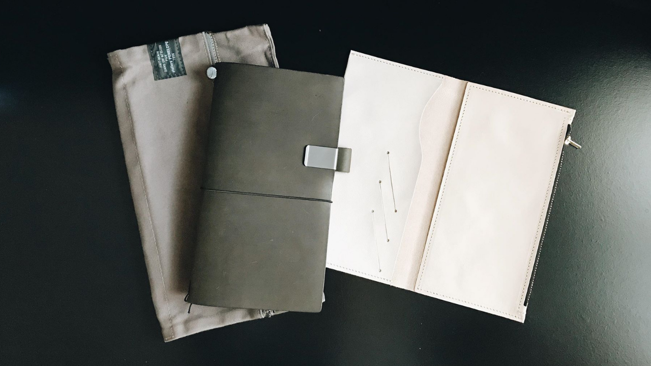 Traveling Portfolio in a Traveler’s Notebook