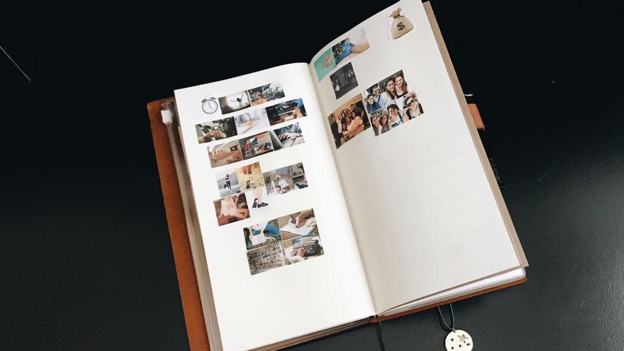 Vision Board in a Traveler’s Notebook